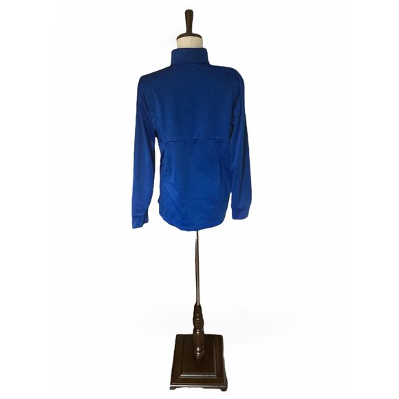 Adidas Blue Delaware Blue Hens Logo Pullover Men's Long Sleeve Half Zip L Jacket - Picture 3 of 7